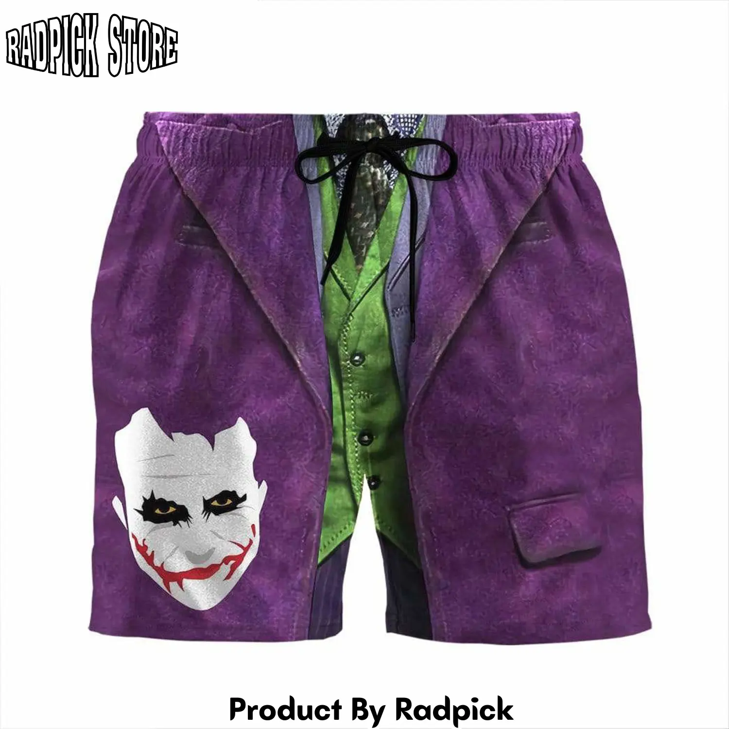 Radpick 3d joker custom beach shorts swim trunks rp631414